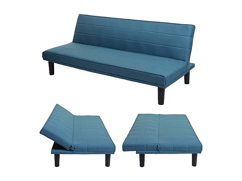 Schlafsofa MCW-J17, Türkis-blau