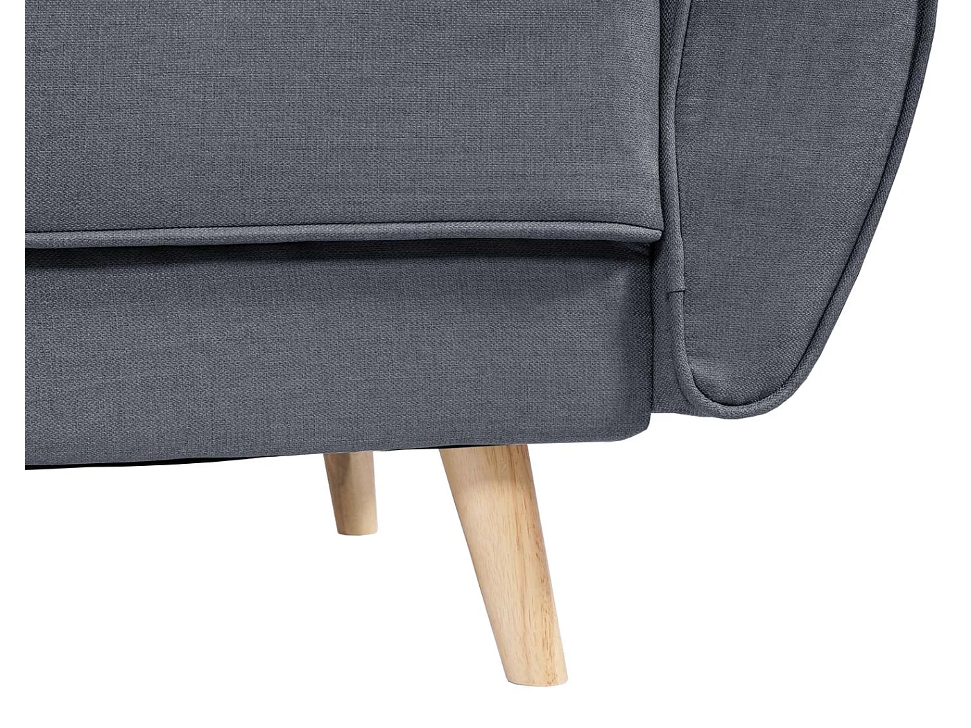 3-seater sofa MCW-J19,  fabric/textile, anthracite