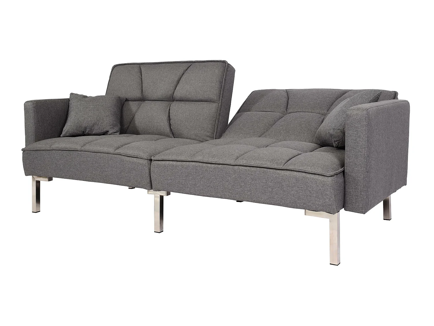 Slaapbank MCW-K65,  stof/textiel grijs