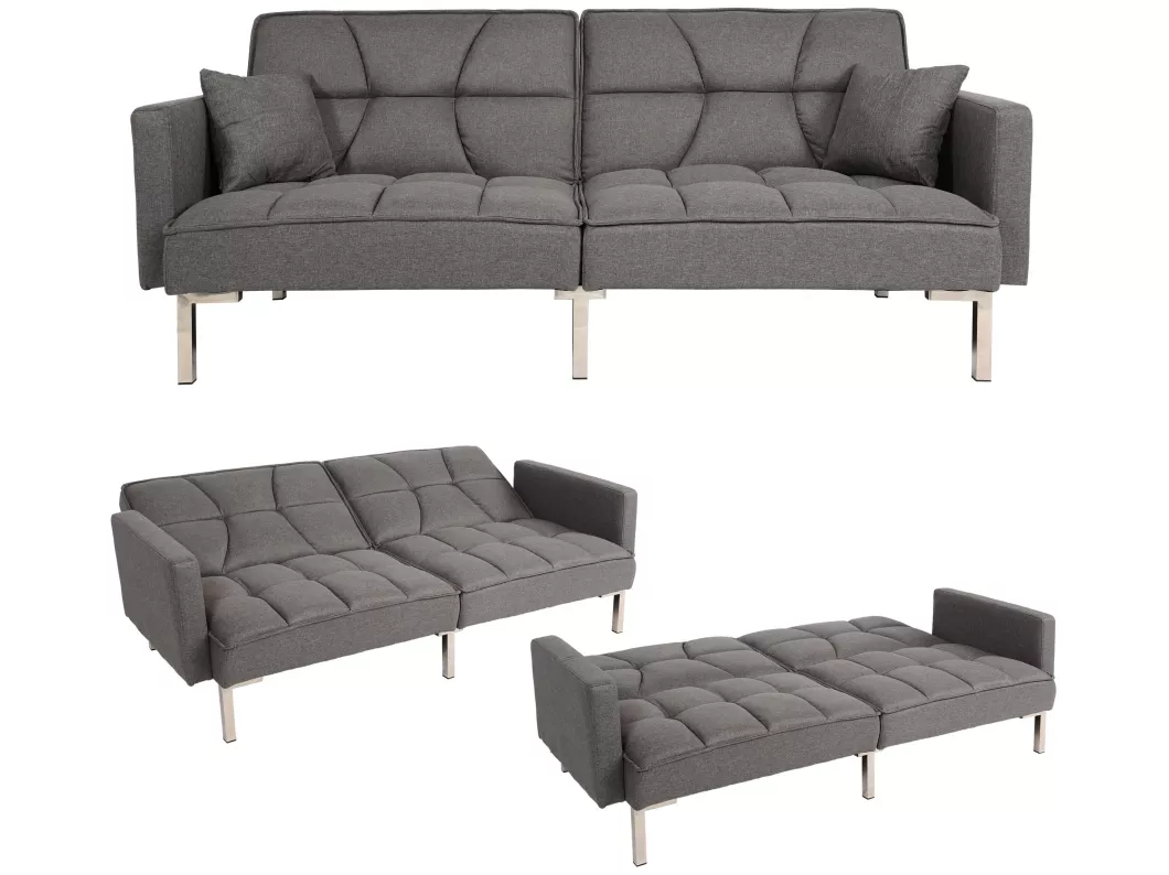 Kauf Unique Schlafsofa MCW-K65, Stoff/Textil grau