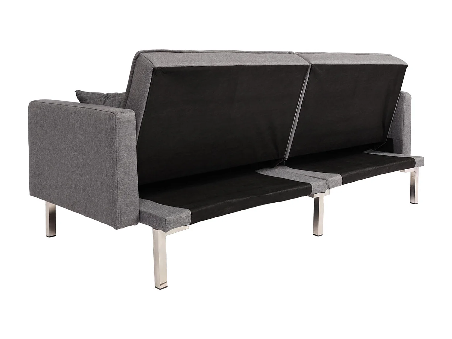 Slaapbank MCW-K65,  stof/textiel grijs