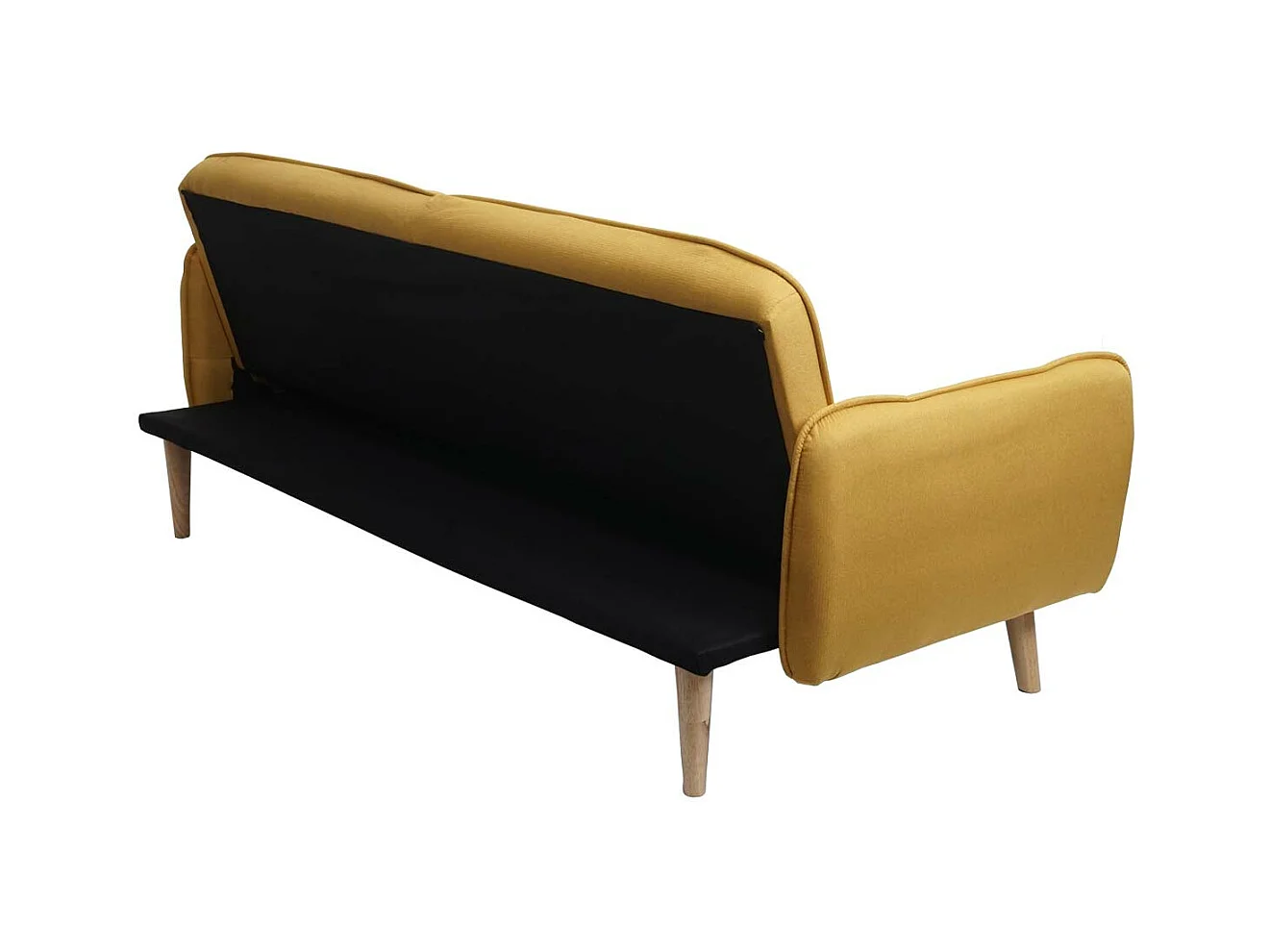 Sofa rozkładana MCW-J18,  żółty