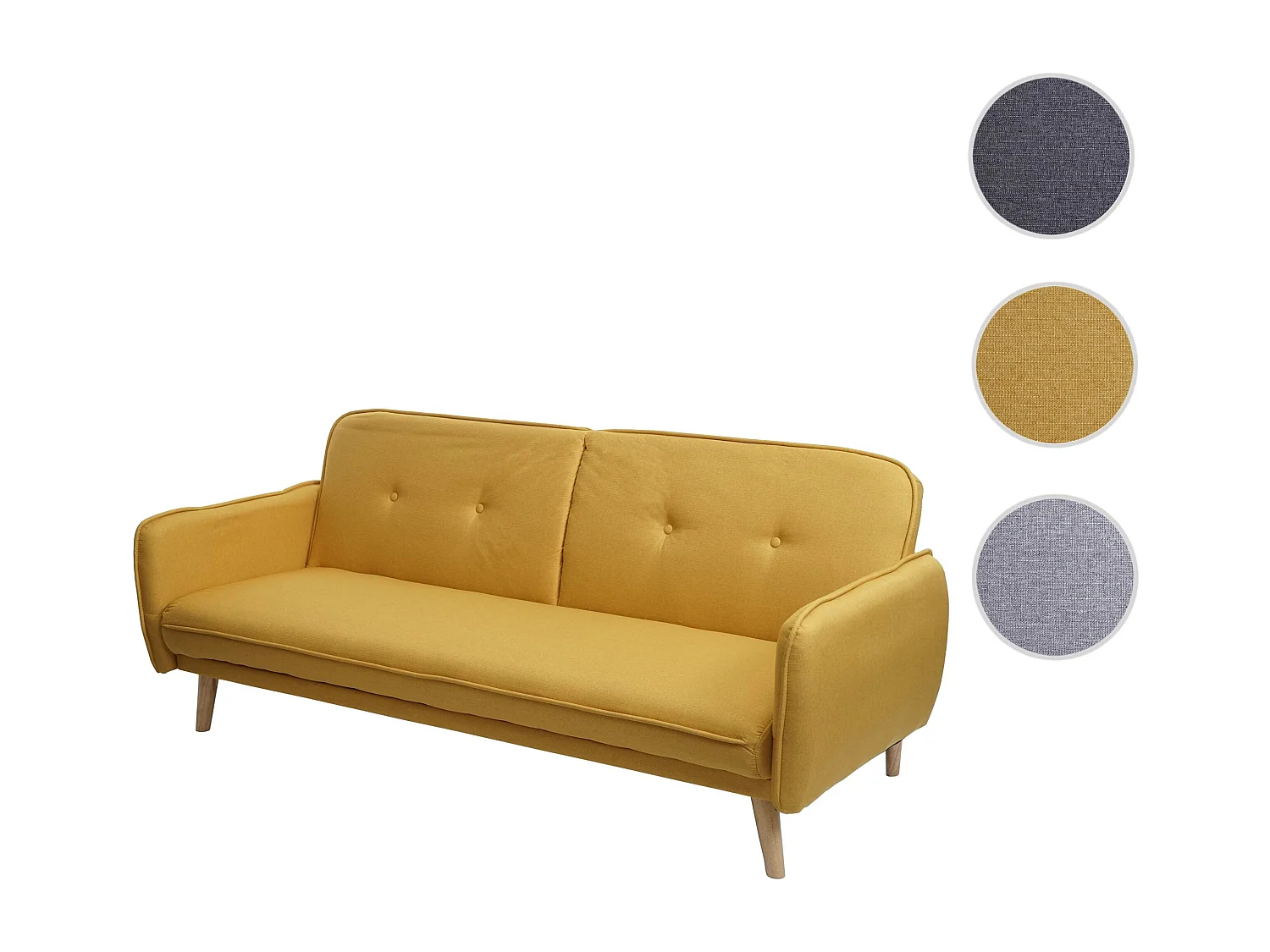 Schlafsofa MCW-J18, Gelb
