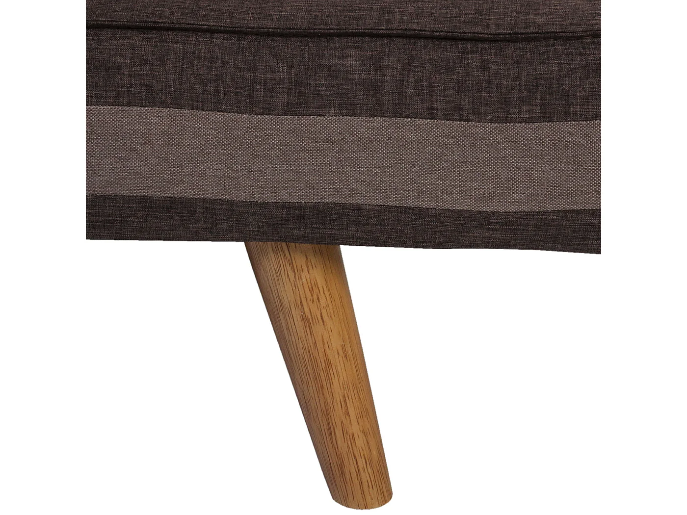 3er-Sofa  Ninove, Textil, braun