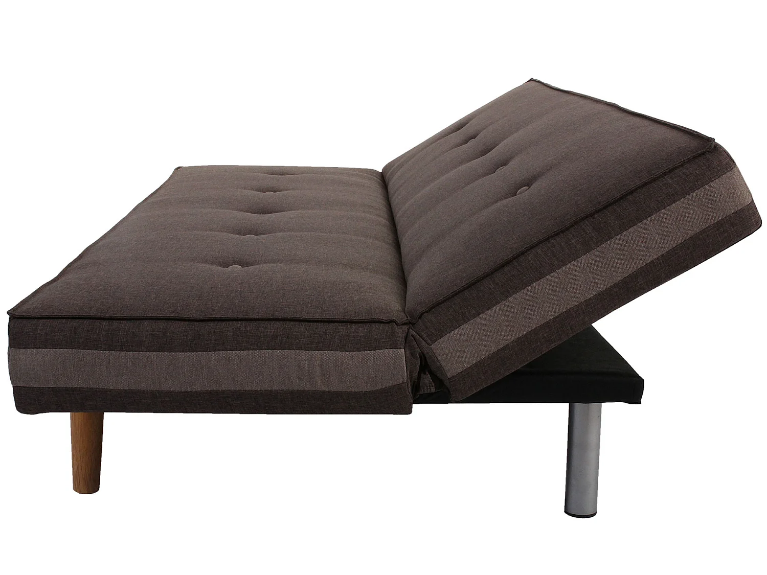 3er-Sofa  Ninove, Textil, braun