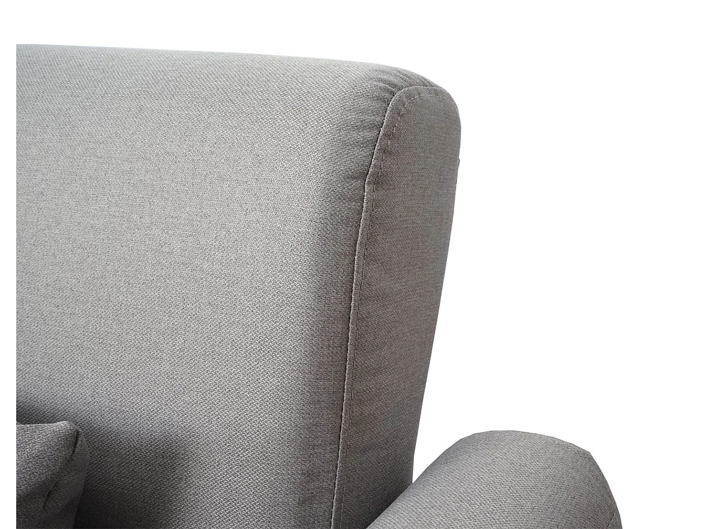 Sofa MCW-J20, Couch Ecksofa, L-Form 3-Sitzer Liegefläche Schlaffunktion Stoff/Textil 280cm, grau