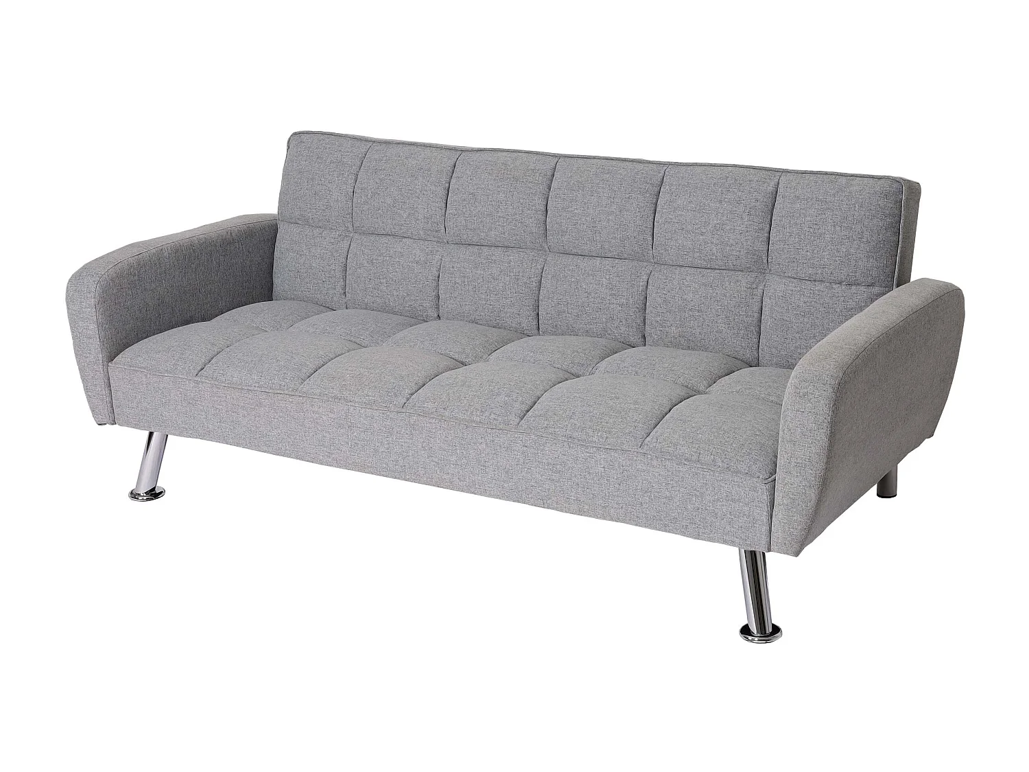 Sofa MCW-K19,  tkanina/tekstylia jasnoszary