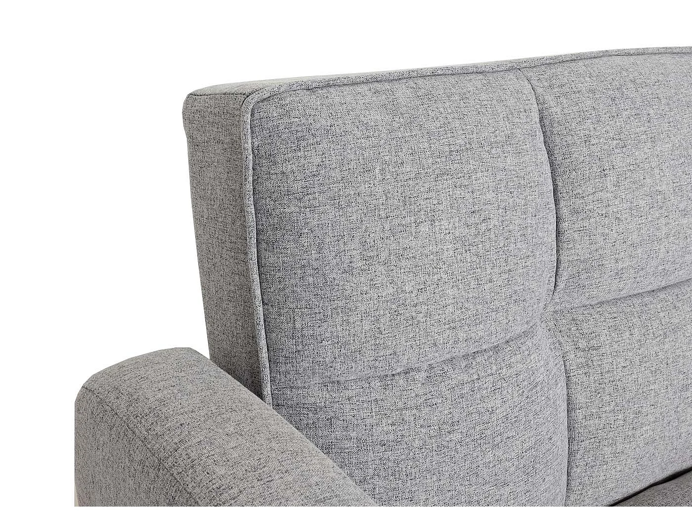 Sofa MCW-K19,  tkanina/tekstylia jasnoszary