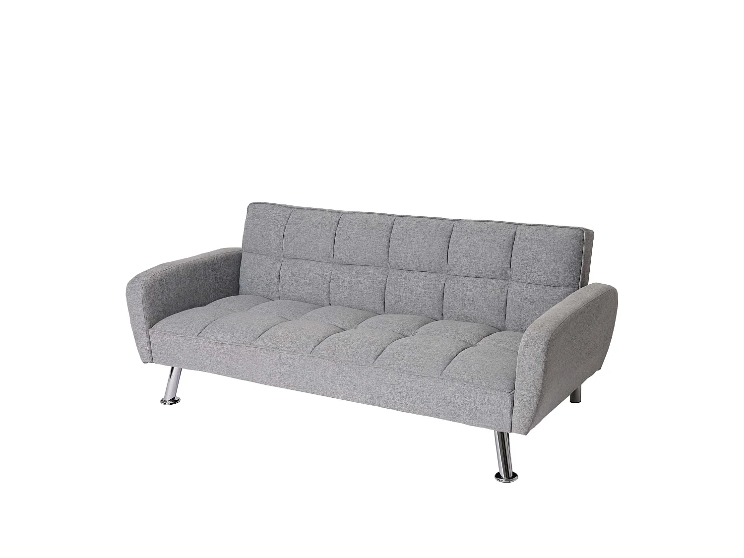 Sofa MCW-K19, Stoff/Textil hellgrau