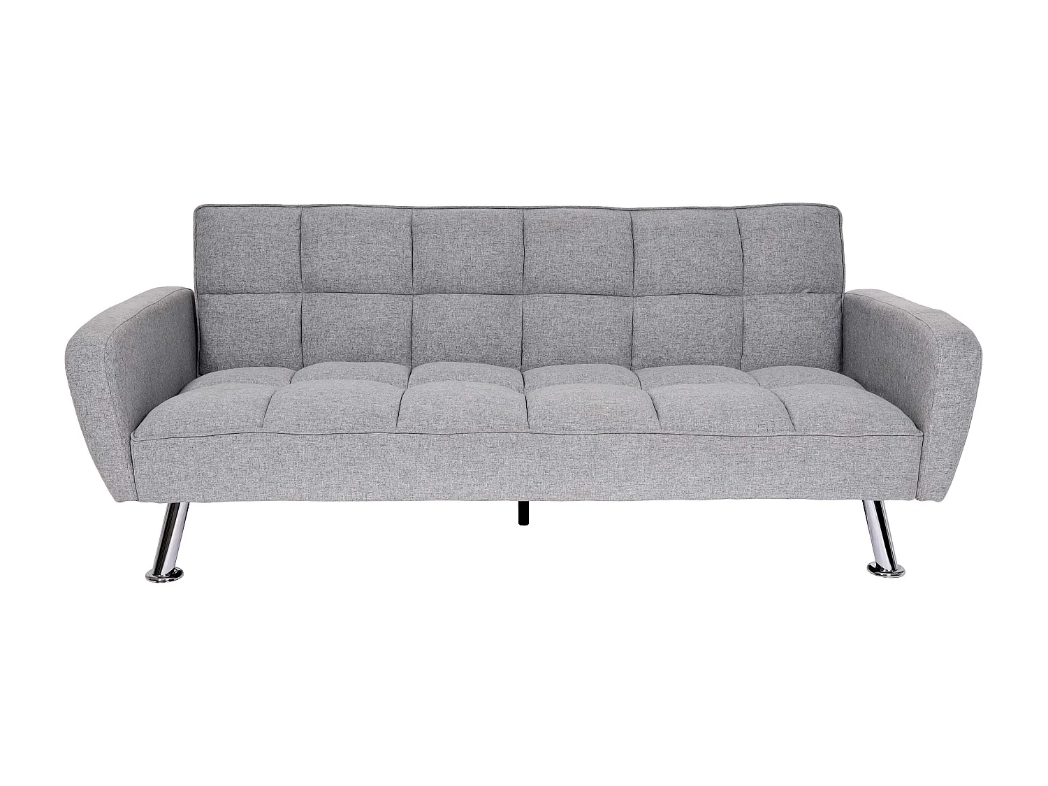 Sofa MCW-K19, Stoff/Textil hellgrau