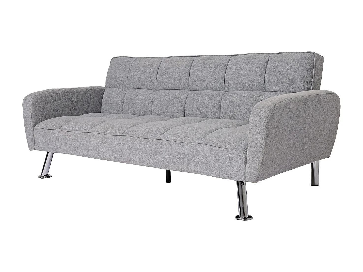 Sofa MCW-K19, Stoff/Textil hellgrau