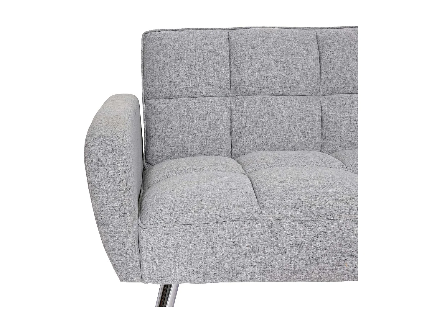 Sofa MCW-K19, Stoff/Textil hellgrau