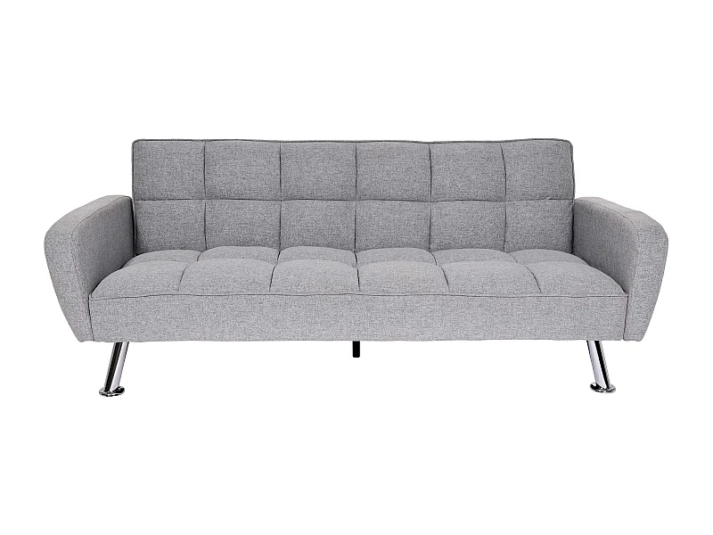 Sofa MCW-K19, Stoff/Textil hellgrau