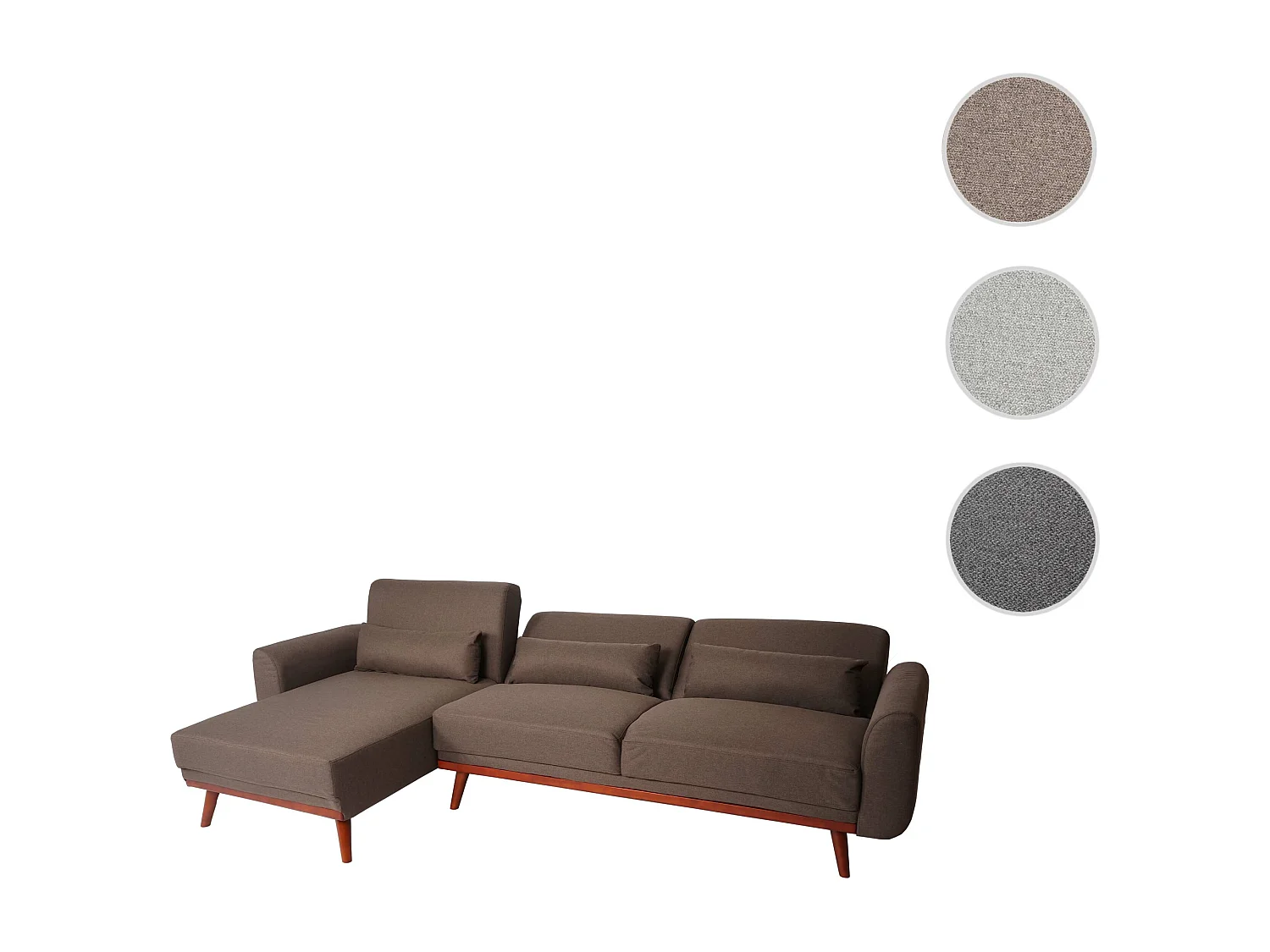 Sofa MCW-J20,  brązowy