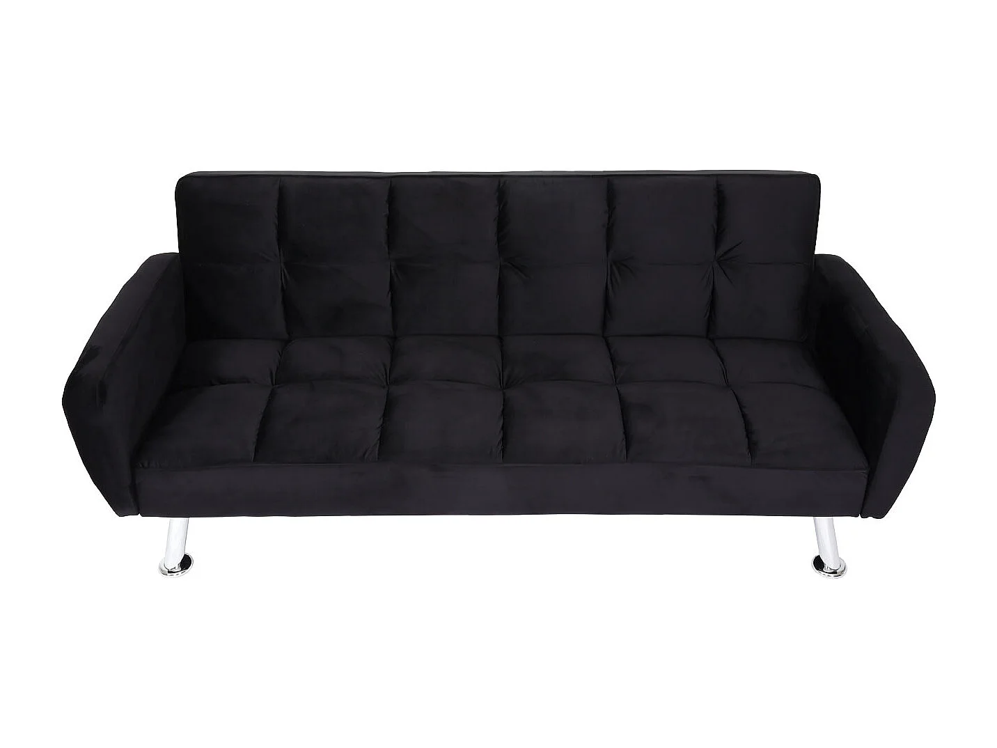 Bank MCW-K19,  fluweel zwart