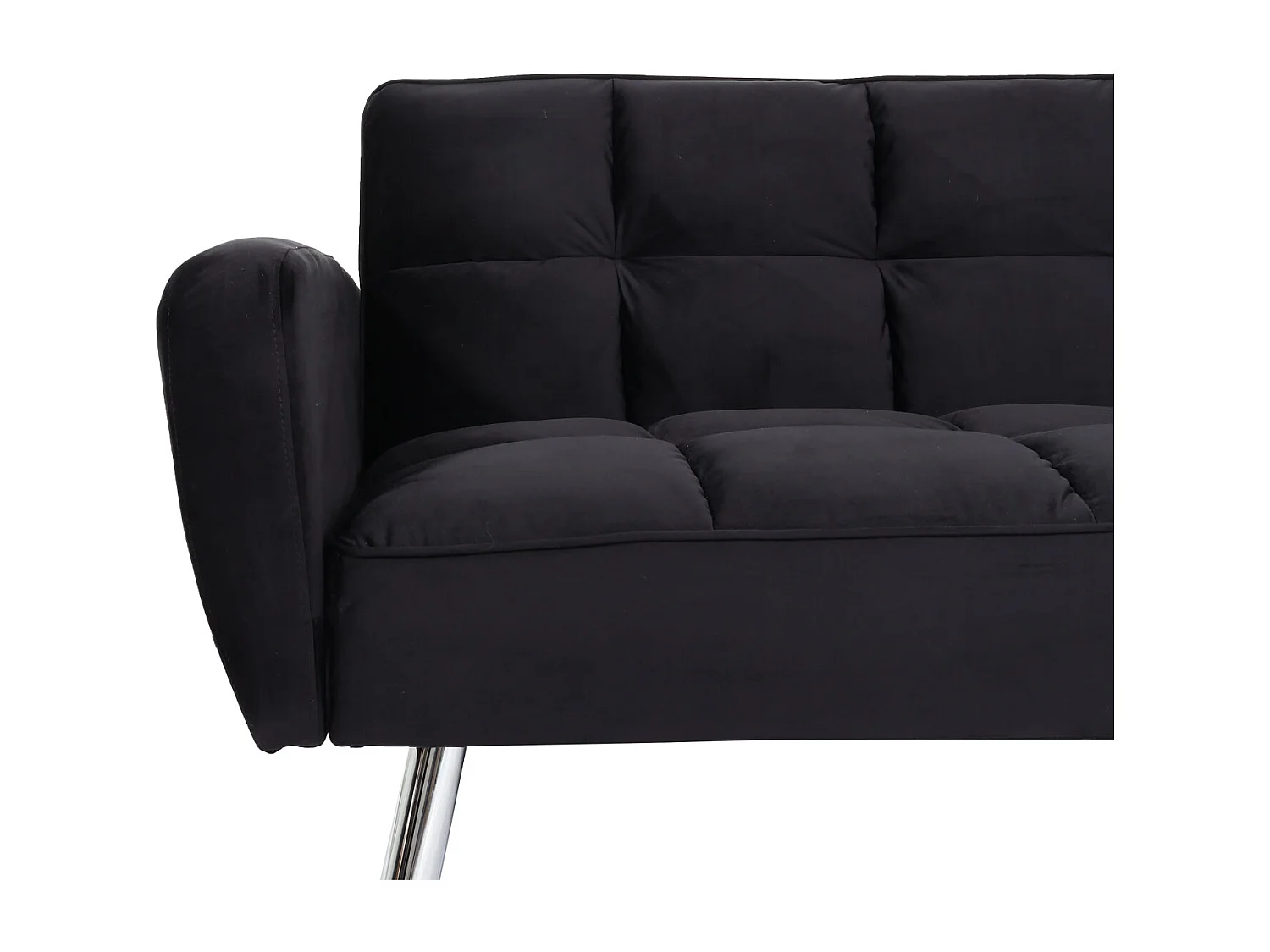 Bank MCW-K19,  fluweel zwart