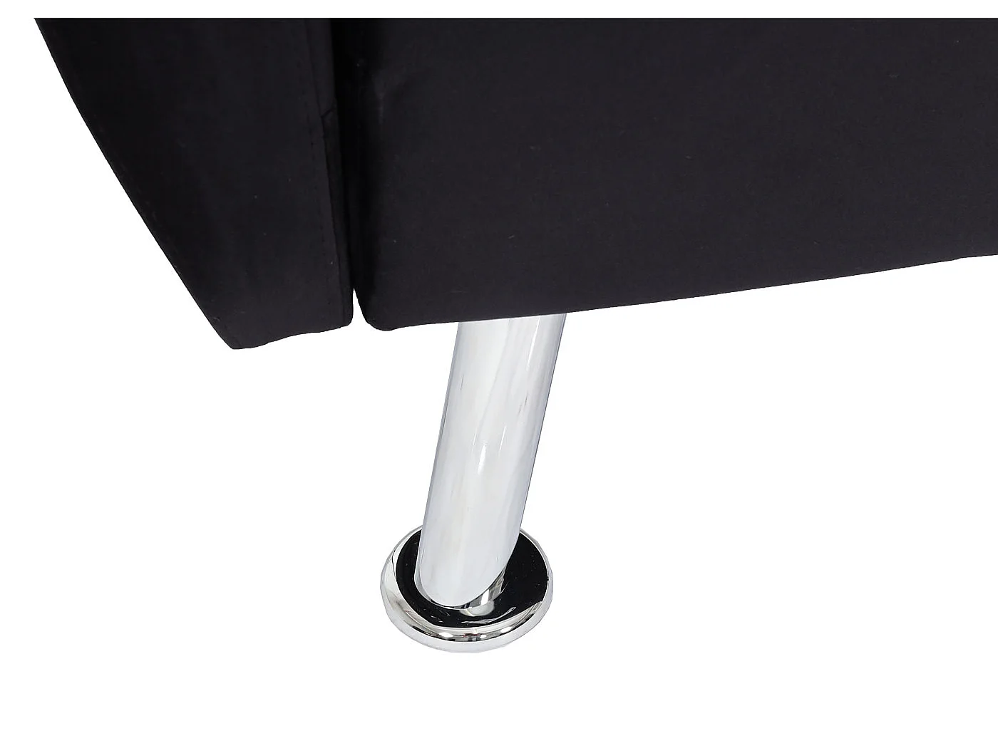 Sofa MCW-K19, Samt schwarz