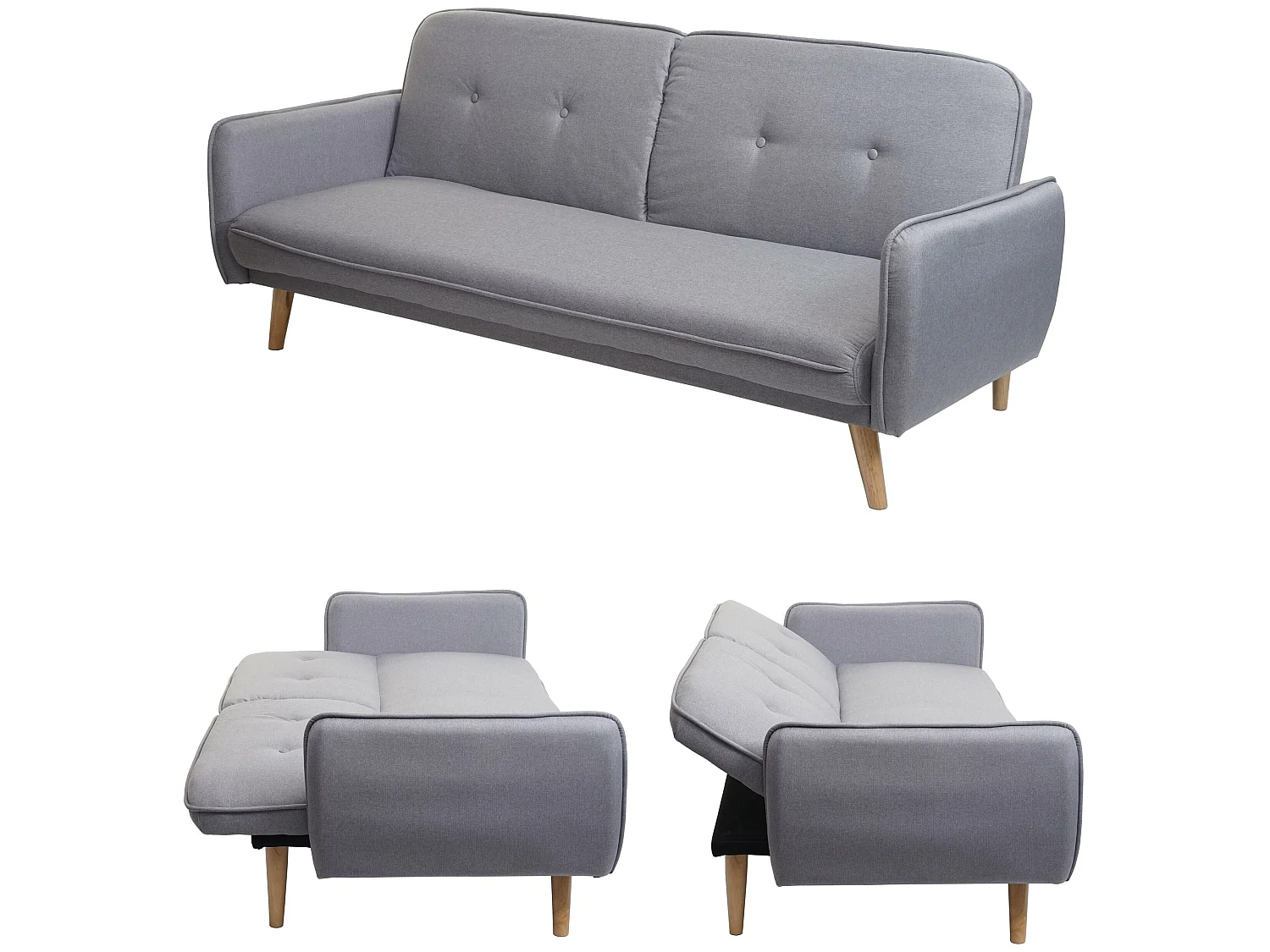 Schlafsofa MCW-J18, Grau