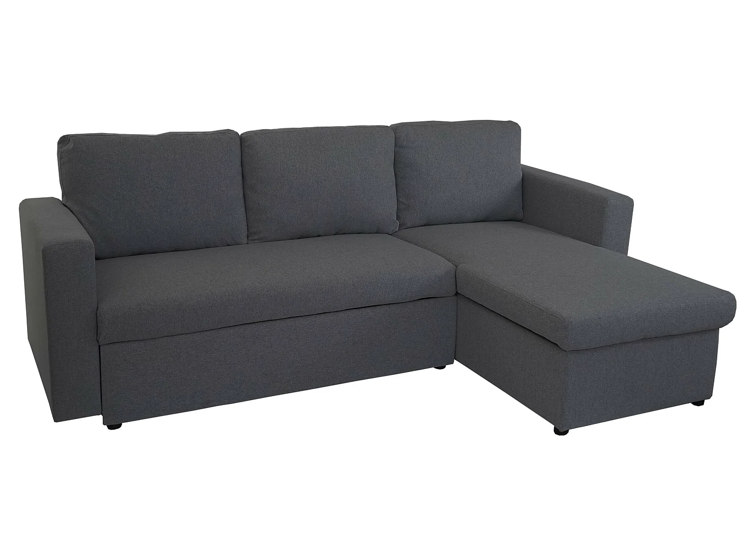 Schlafsofa MCW-D92, Dunkelgrau, ohne Deko-Kissen