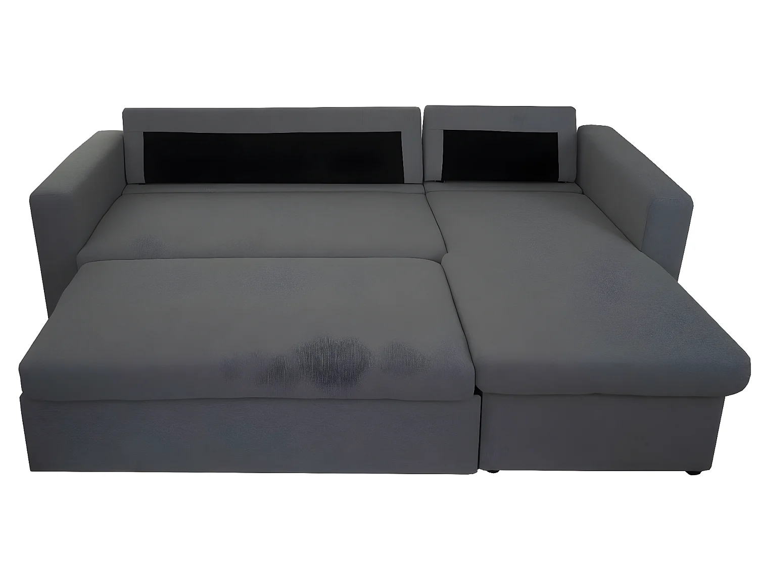 Schlafsofa MCW-D92, Dunkelgrau, ohne Deko-Kissen