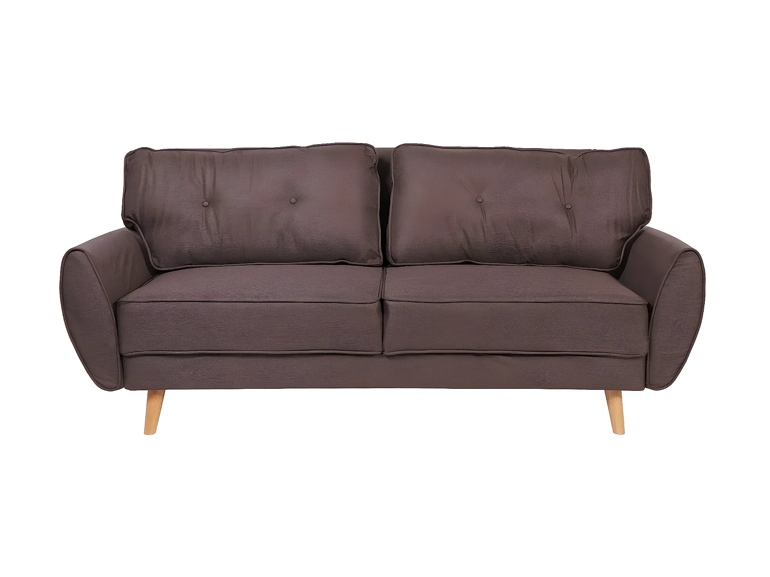 Divano letto schienale regolabile MCW-J19 tessuto marrone