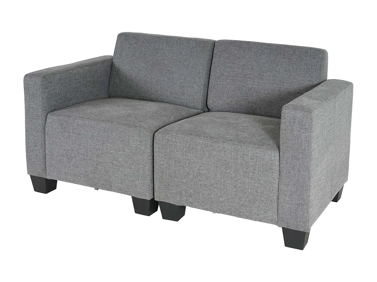 Modułowa sofa dwuosobowa Moncalieri,  szara