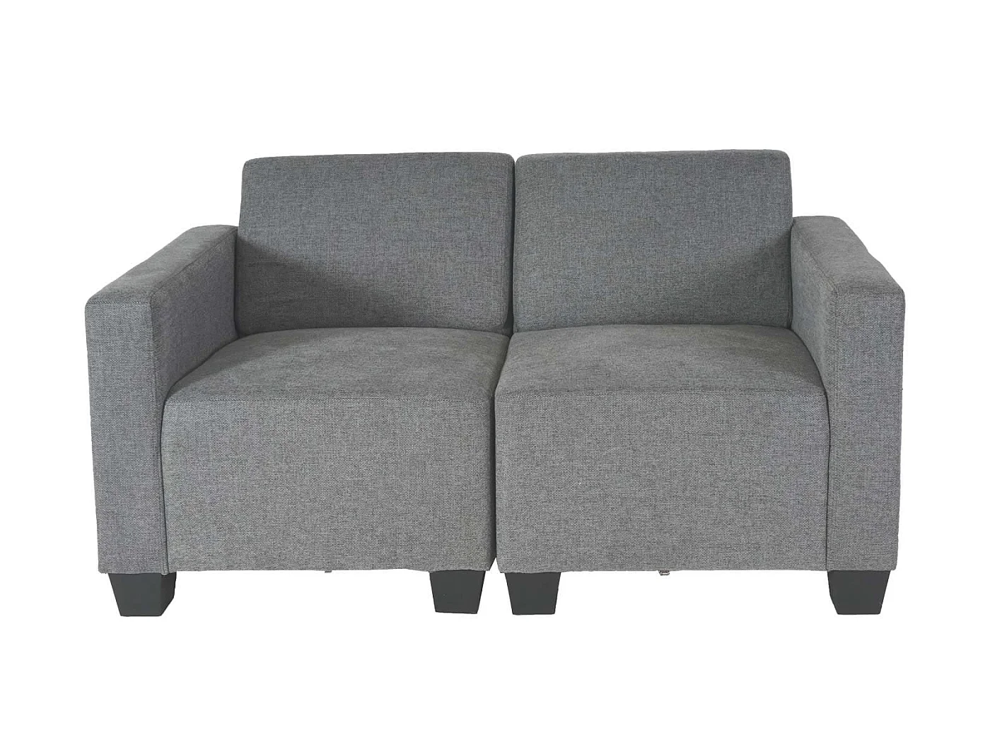 Modułowa sofa dwuosobowa Moncalieri,  szara