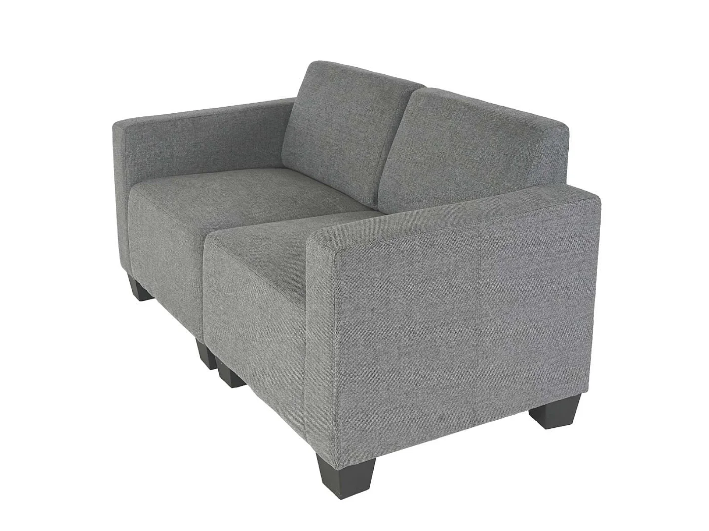 Modułowa sofa dwuosobowa Moncalieri,  szara