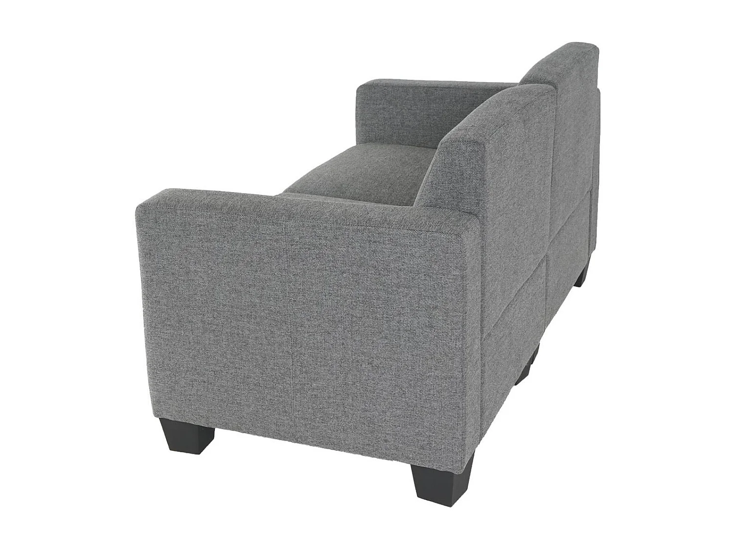 Modułowa sofa dwuosobowa Moncalieri,  szara