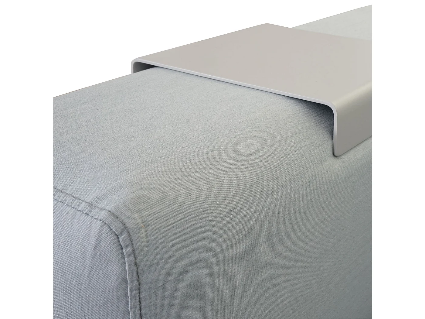 Ecksofa MCW-C47 mit Ablage, Blau mit Ablage