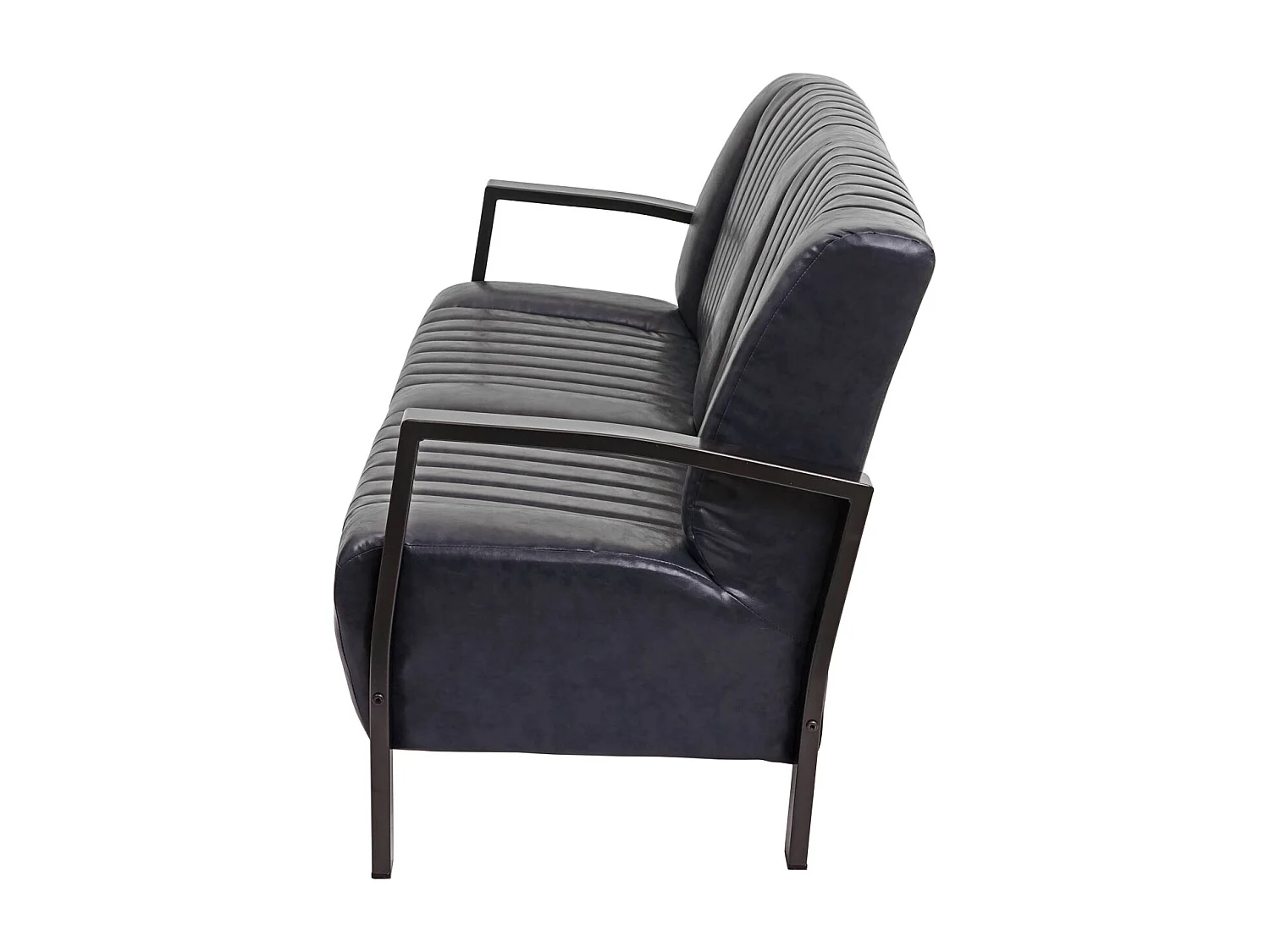 2er Sofa MCW-H10, Vintage grau