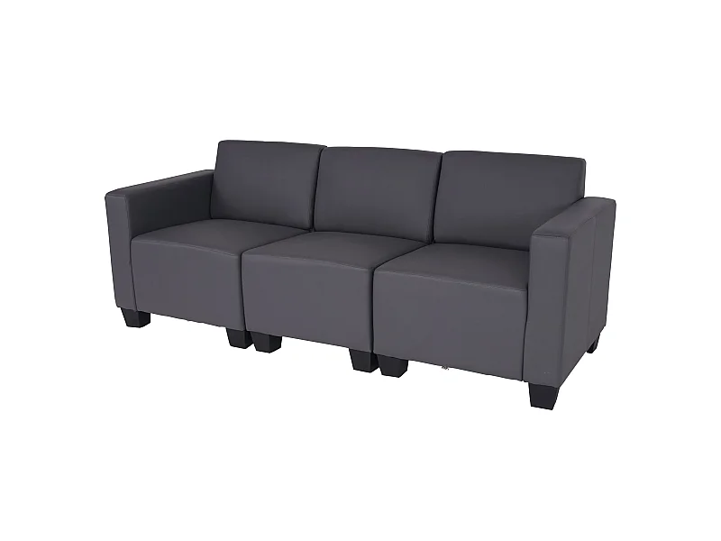 Sofa 3-osobowa Moncalieri,  Ciemnoszary