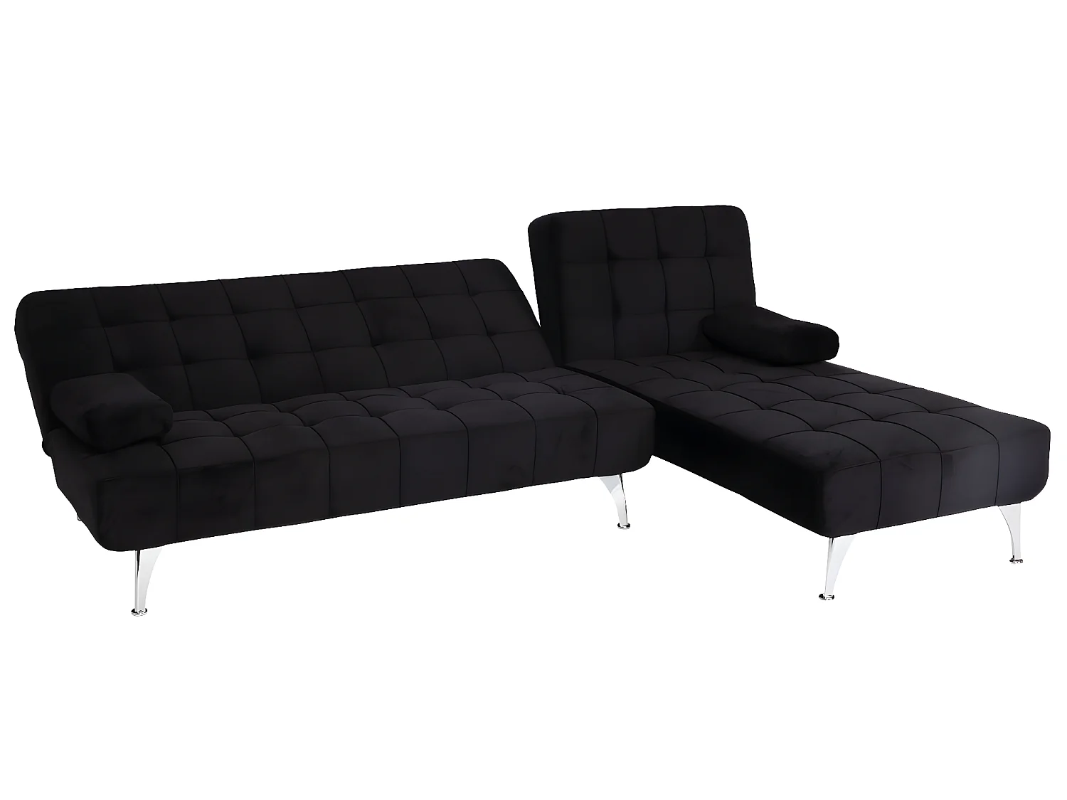 Sofa rozkładana MCW-K22,  aksamitny czarny