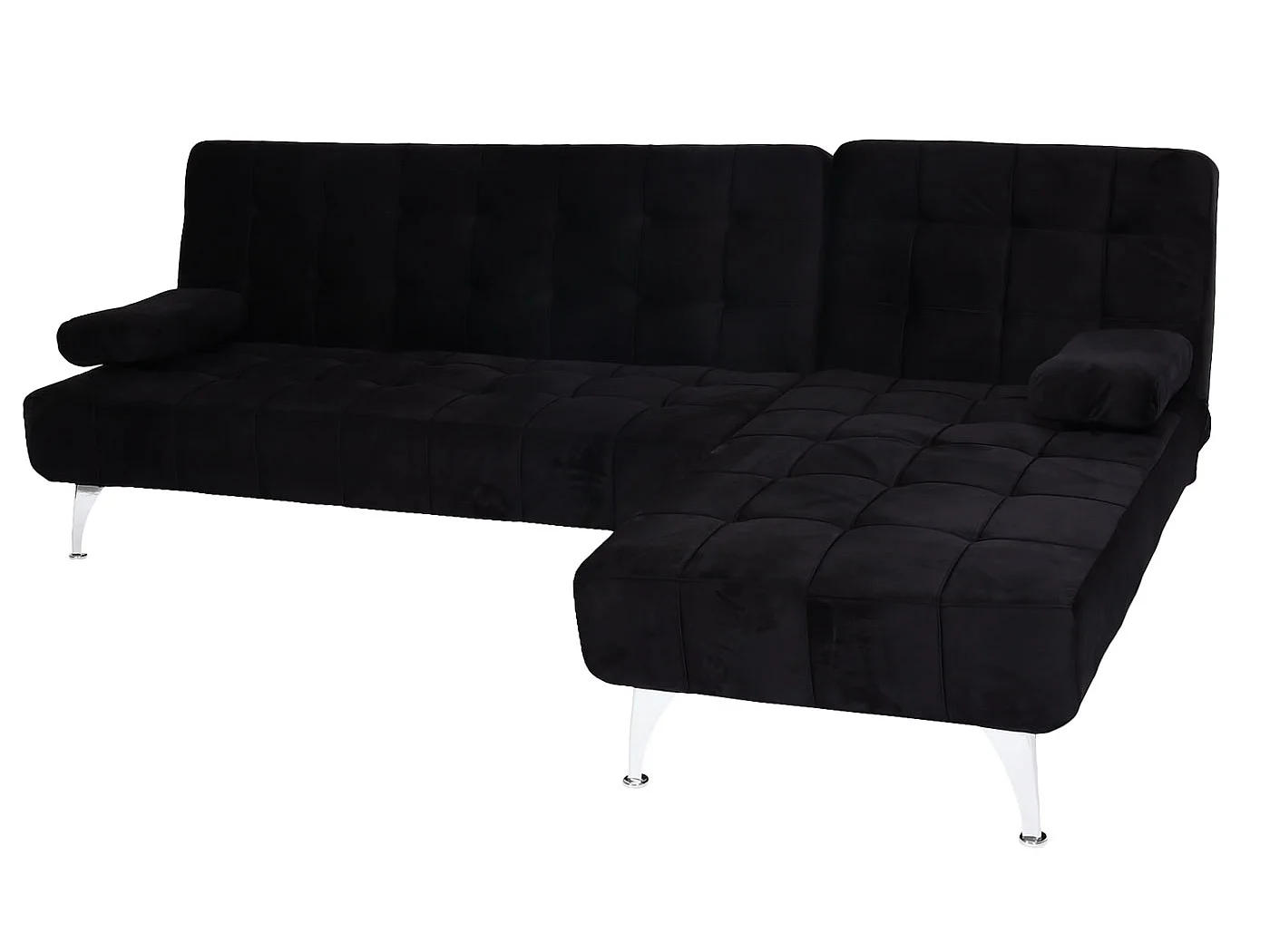 Schlafsofa MCW-K22, Samt schwarz