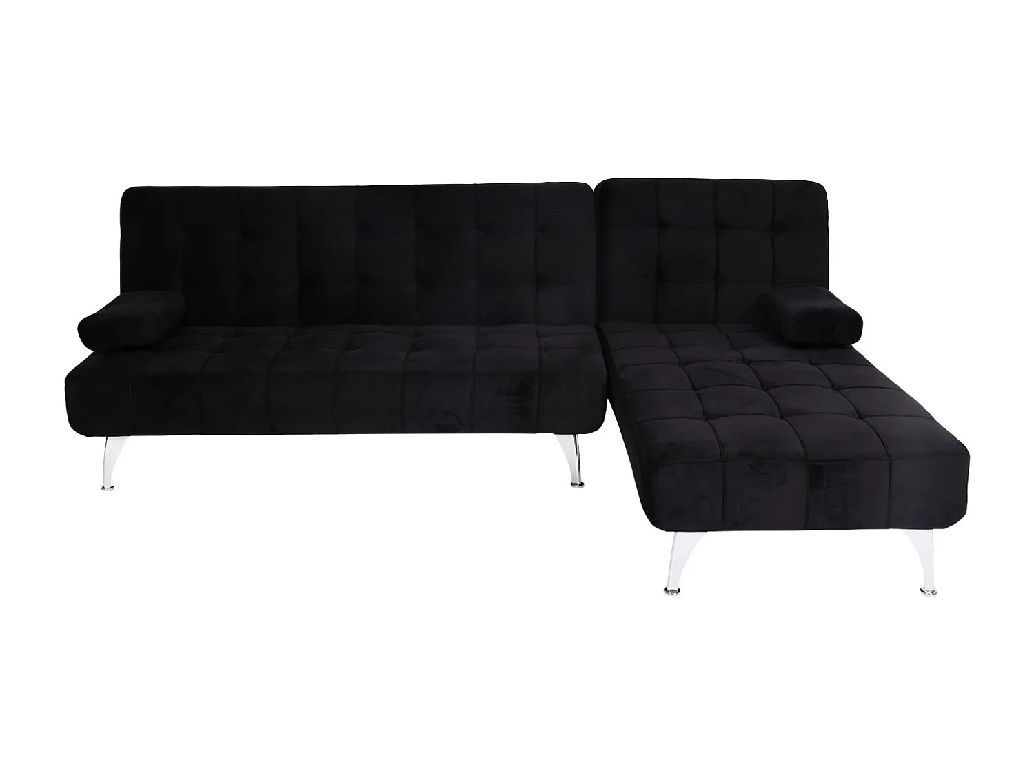Schlafsofa MCW-K22, Samt schwarz