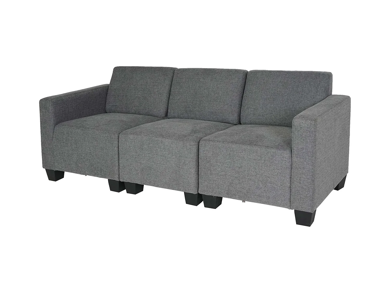 Canapé modulaire 3 places Moncalieri,  gris