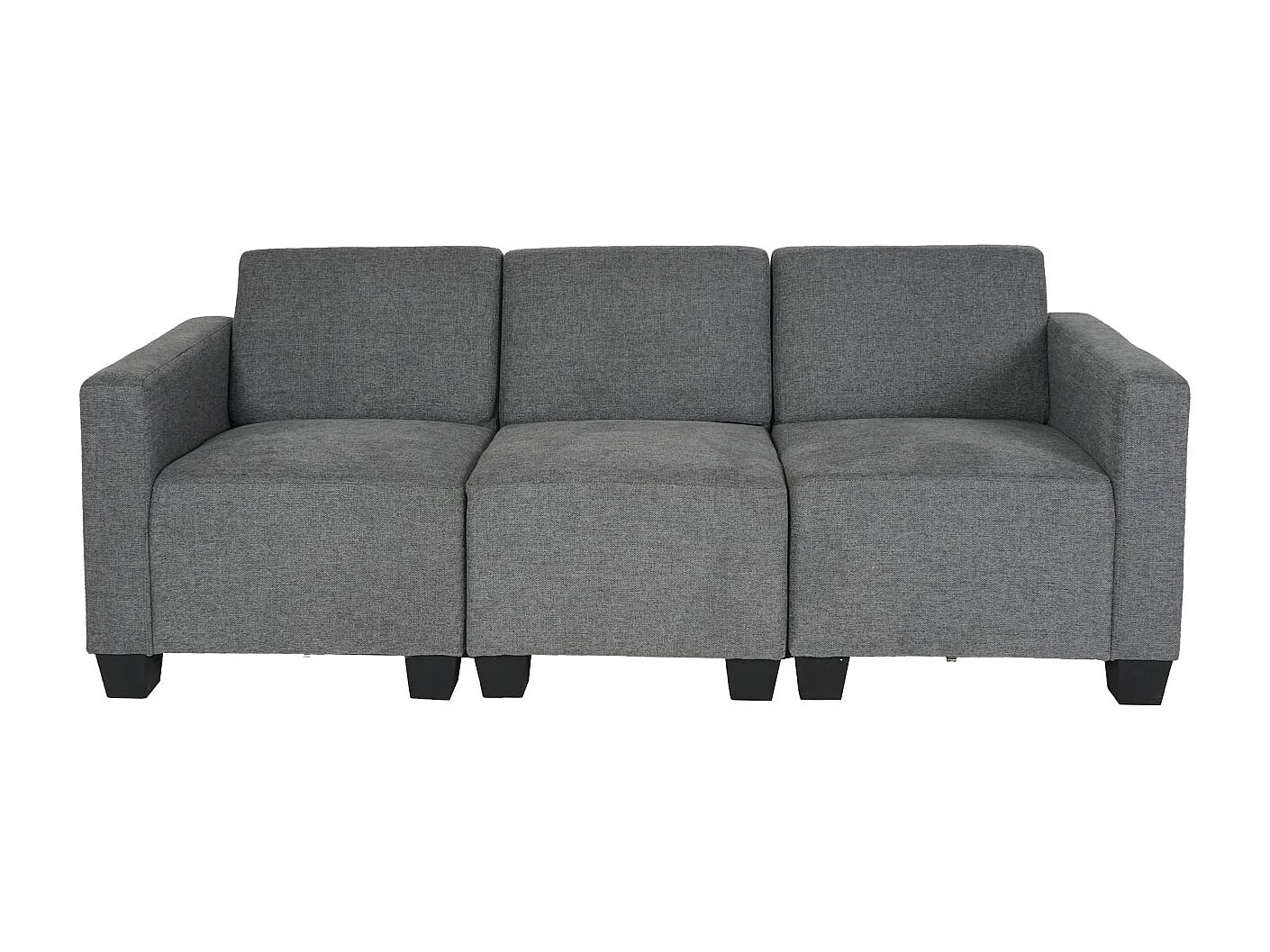 Modular 3-Sitzer Sofa Moncalieri, Grau