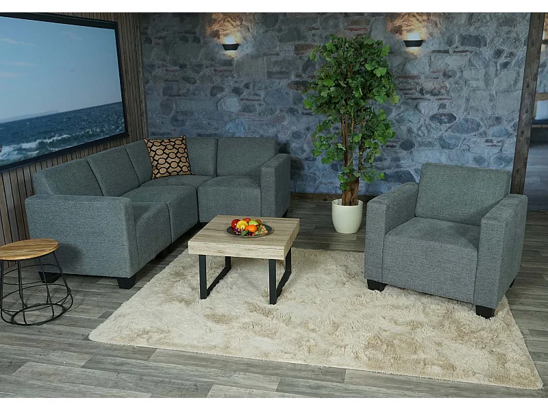 Sofa-systeem Moncalieri (5-delig),  grijs