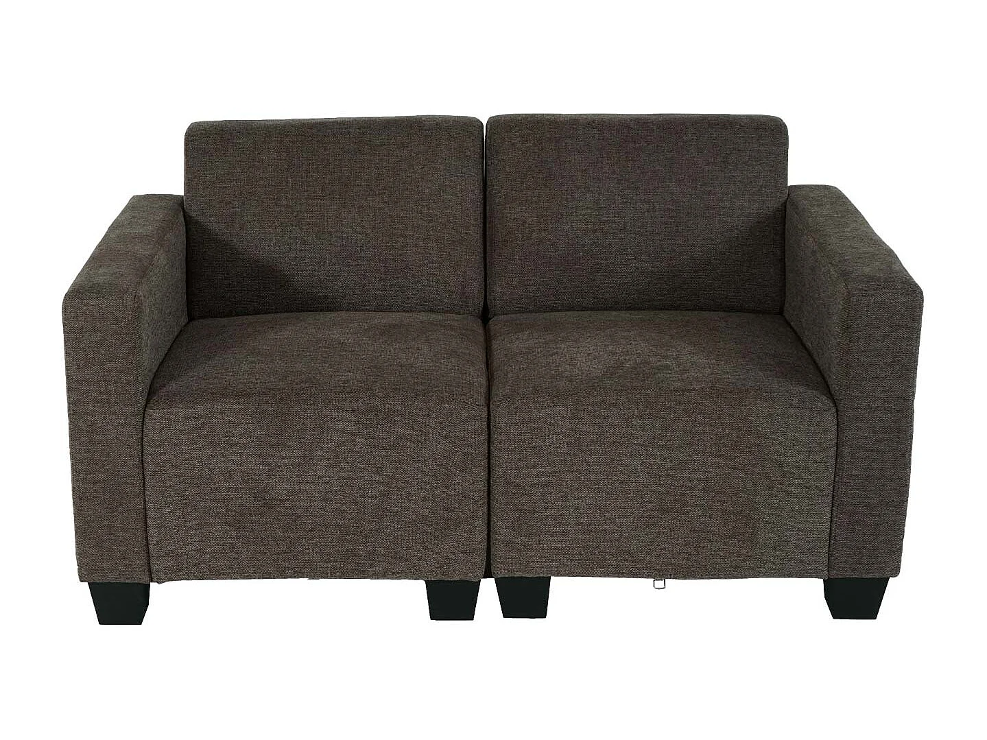 Modułowa sofa dwuosobowa Moncalieri,  brązowa