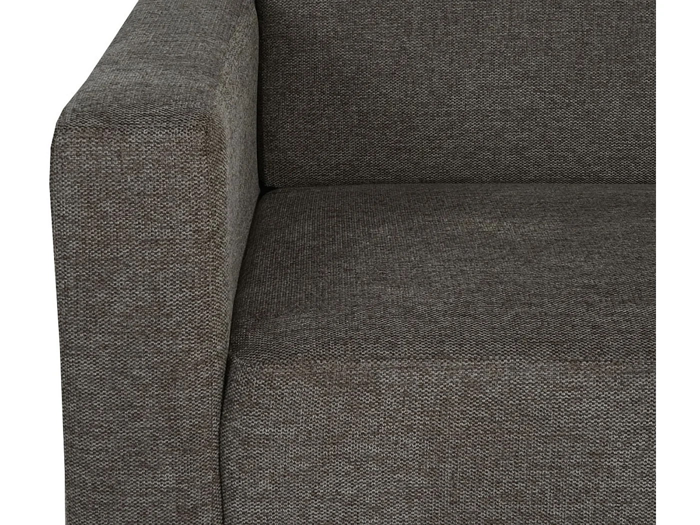Modułowa sofa dwuosobowa Moncalieri,  brązowa
