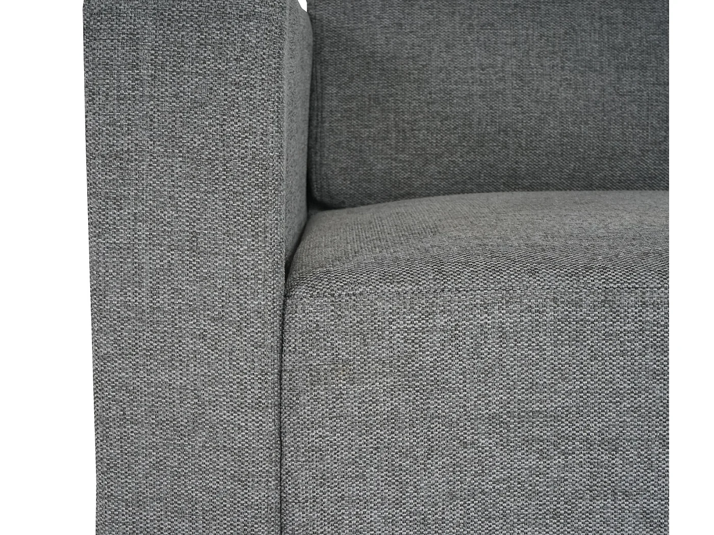 Salotto modulare componibile lounge moderno Lione N71 tessuto combinazione 3-1-1-1 grigio