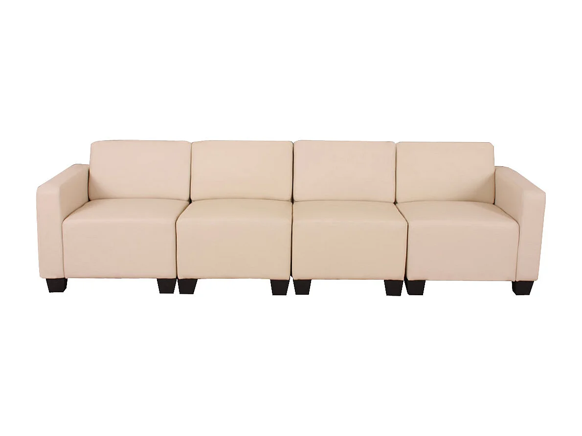 Canapé 4 places Moncalieri,  crème