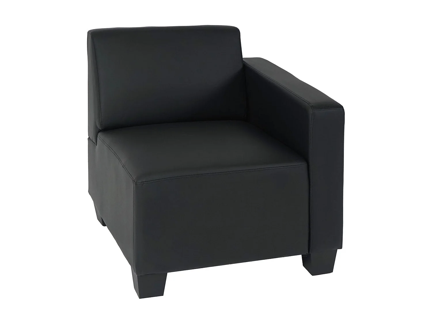 4-zitsbank Moncalieri,  zwart