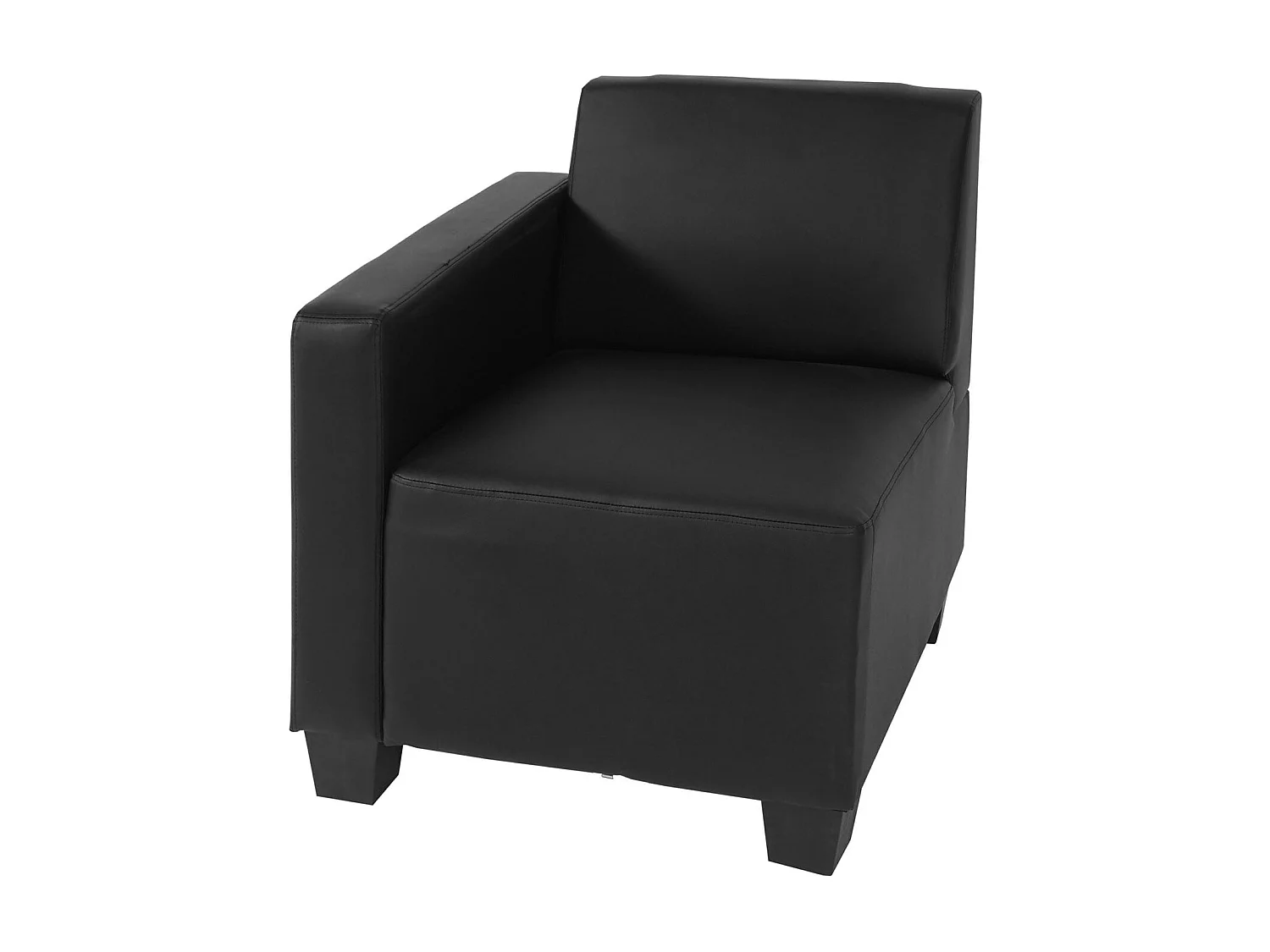 4-zitsbank Moncalieri,  zwart