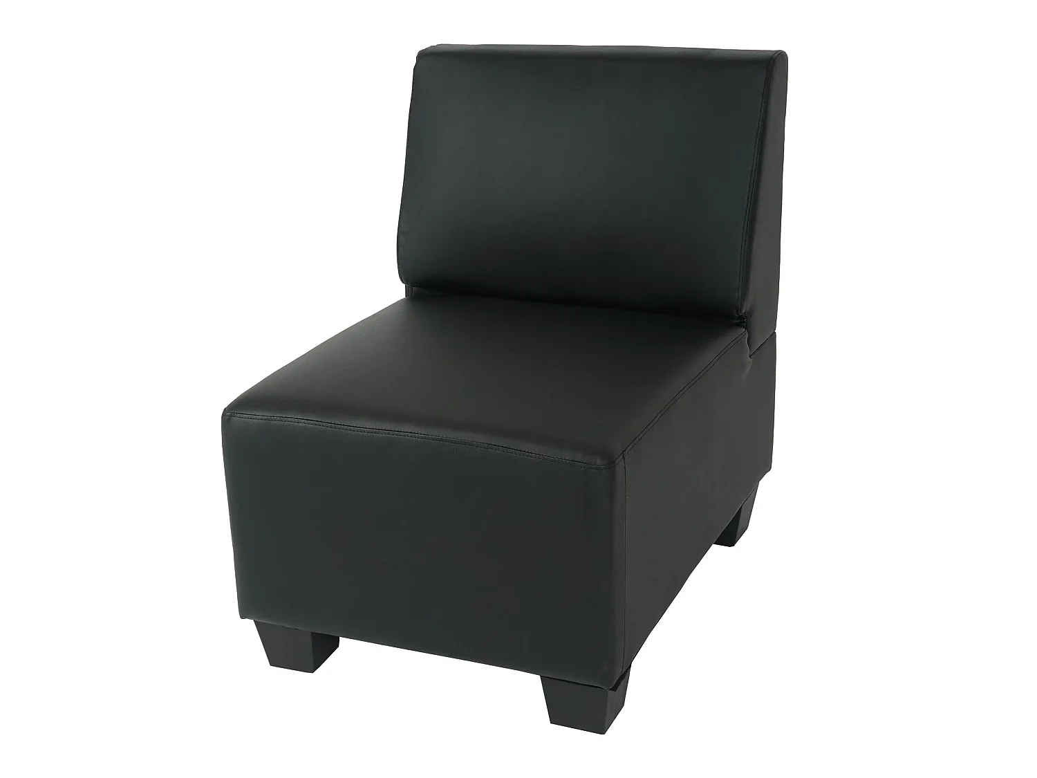 Canapé 4 places Moncalieri,  noir