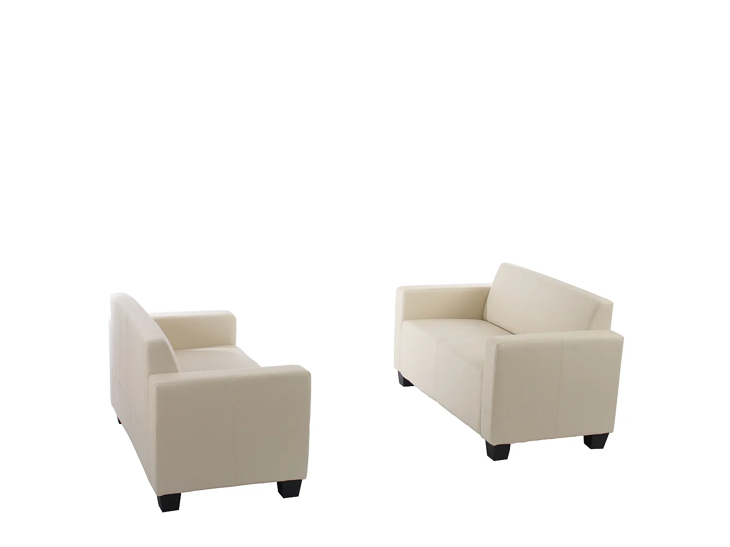 Moncalieri bankstel (set van 2),  crème