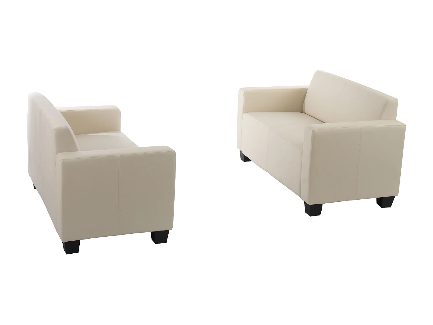 Zestaw sof Moncalieri (zestaw 2 sztuk),  kremowa