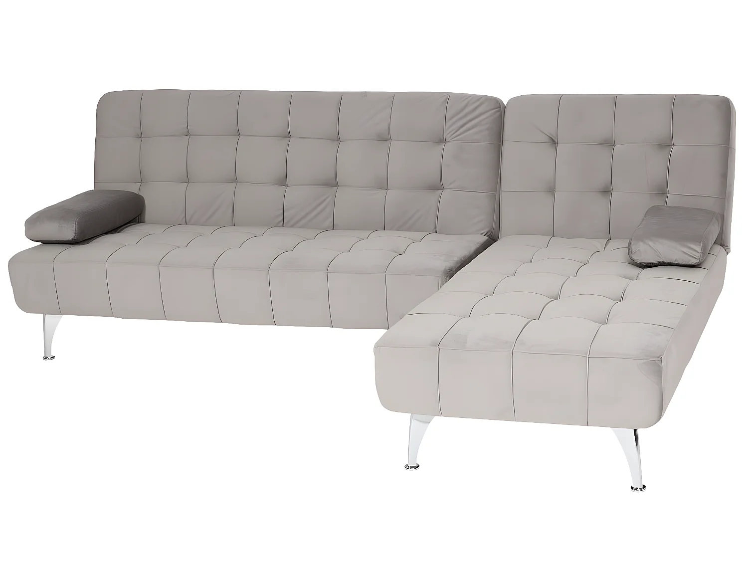 Sofa rozkładana MCW-K22,  aksamitny szary