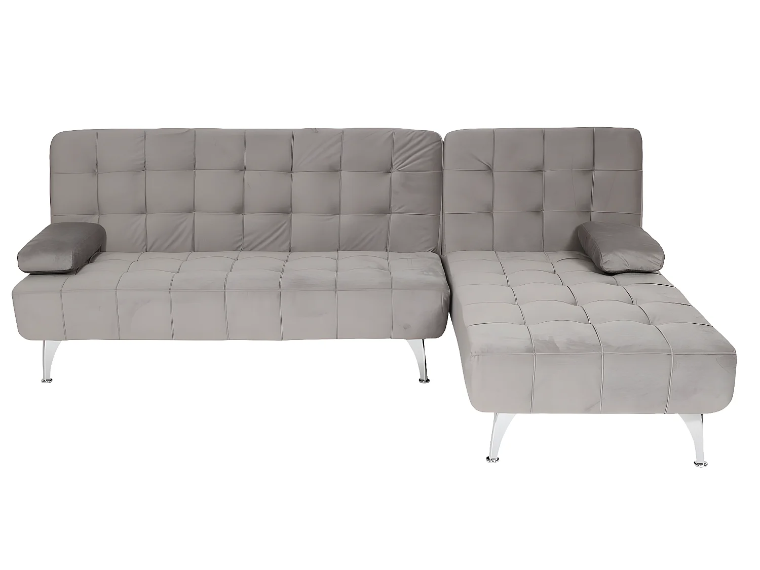 Sofa rozkładana MCW-K22,  aksamitny szary