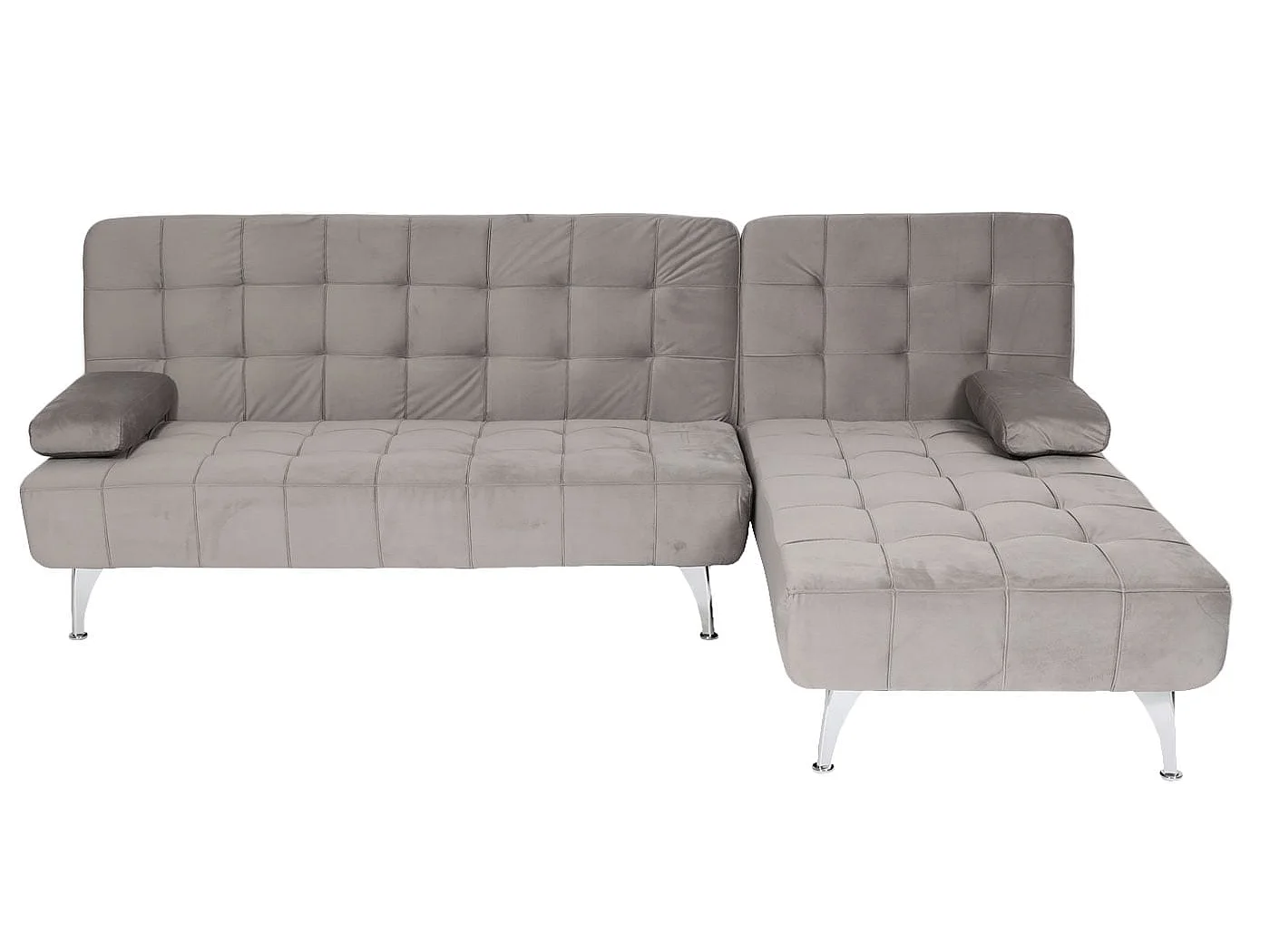 Rozkładana sofa MCW-K22,  aksamit szary